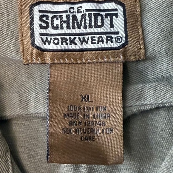 C.E. SCHMIDT Work Wear Shirt Men's Sz XL Beige Pearl Snap Western cotton - Picture 5 of 5
